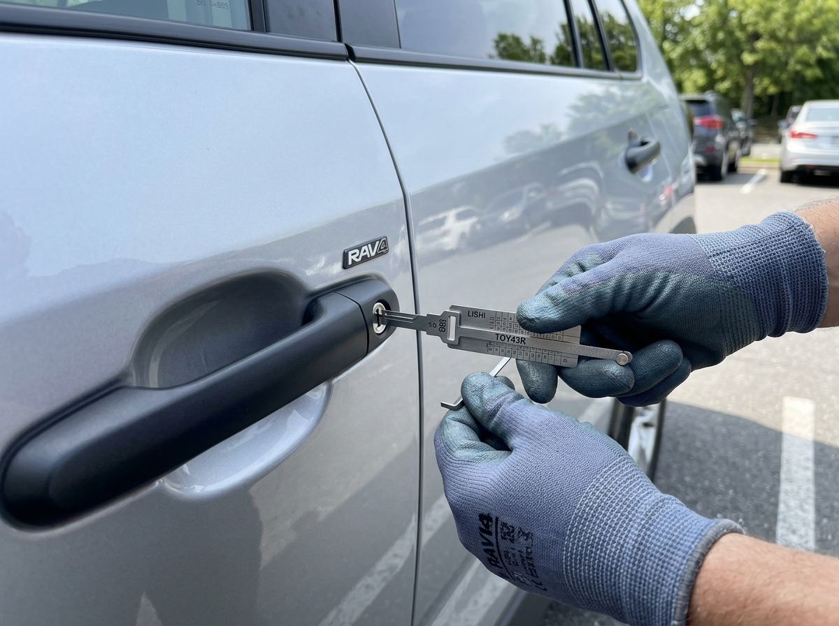 Deblocare uși auto fără zgârieturi cu decodor Lishi